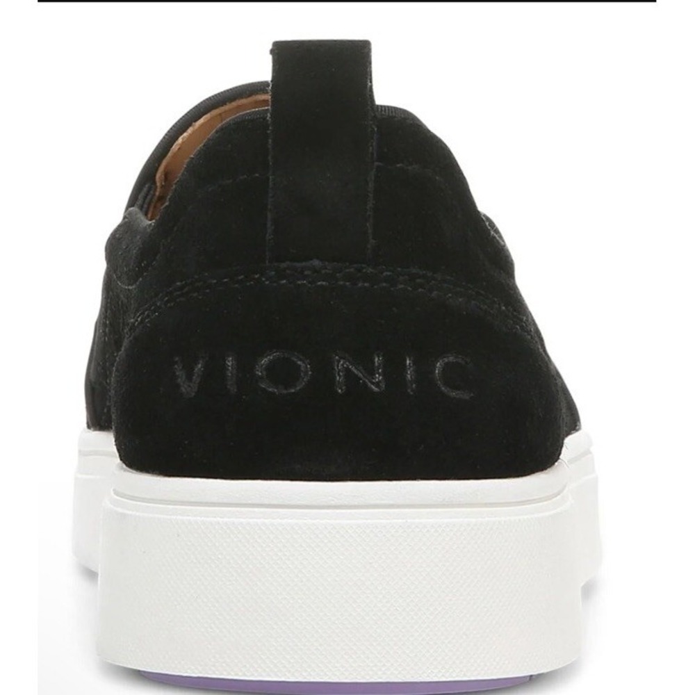 Vionic‎ Kimmie Perf Sneaker Womens 8.5 Black Arch Support New - Picture 4 of 10